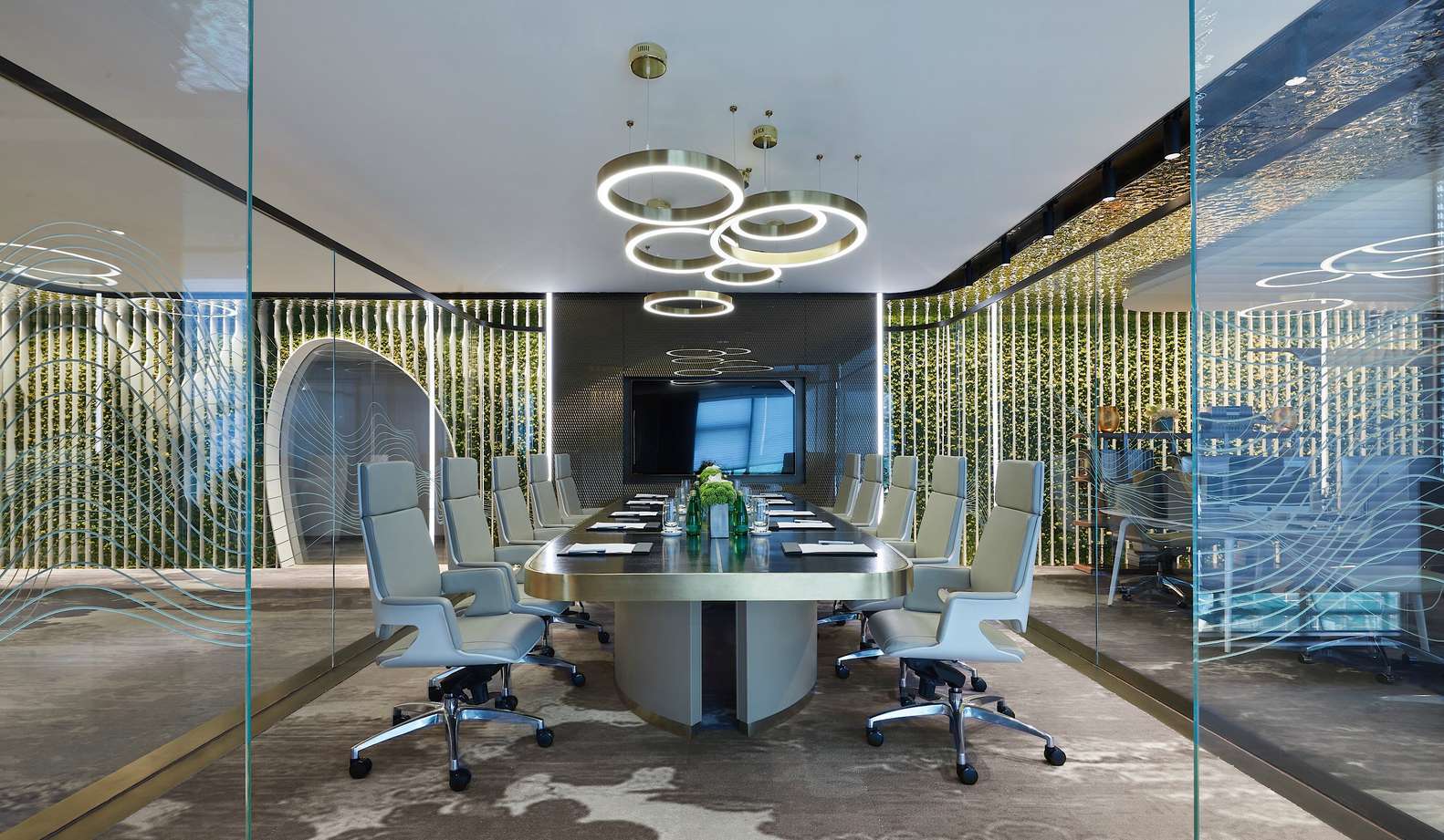 郑东新区金融公司办公室装修设计案例