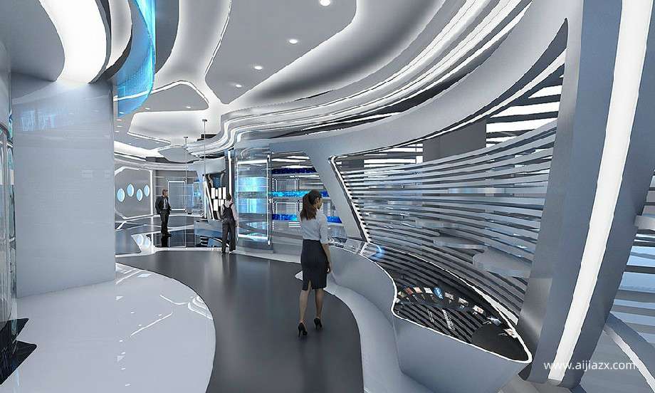 高新科技展厅装修设计效果图
