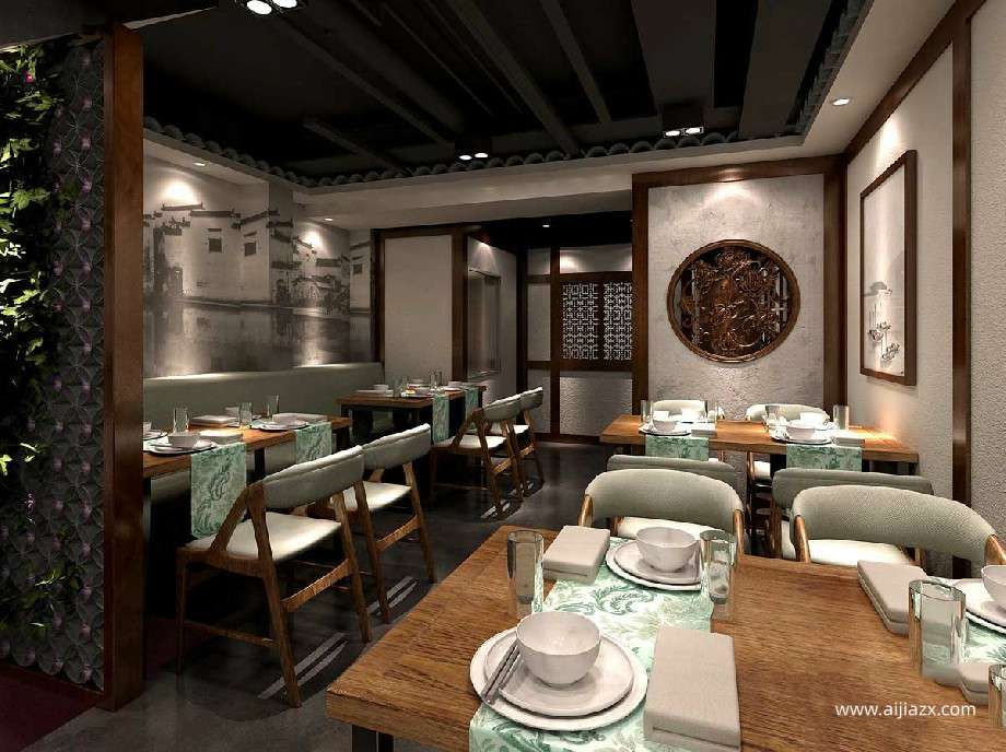 650平米中式餐厅装修效果图
