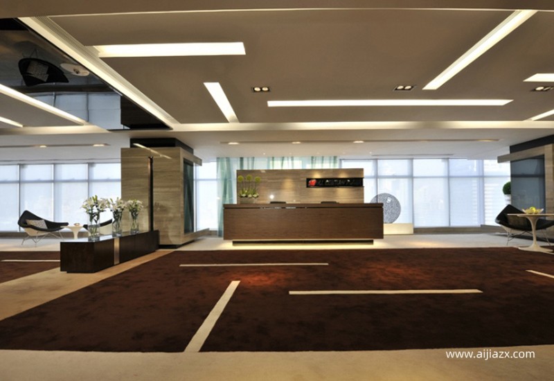 140平米投资公司办公室室内装修设计