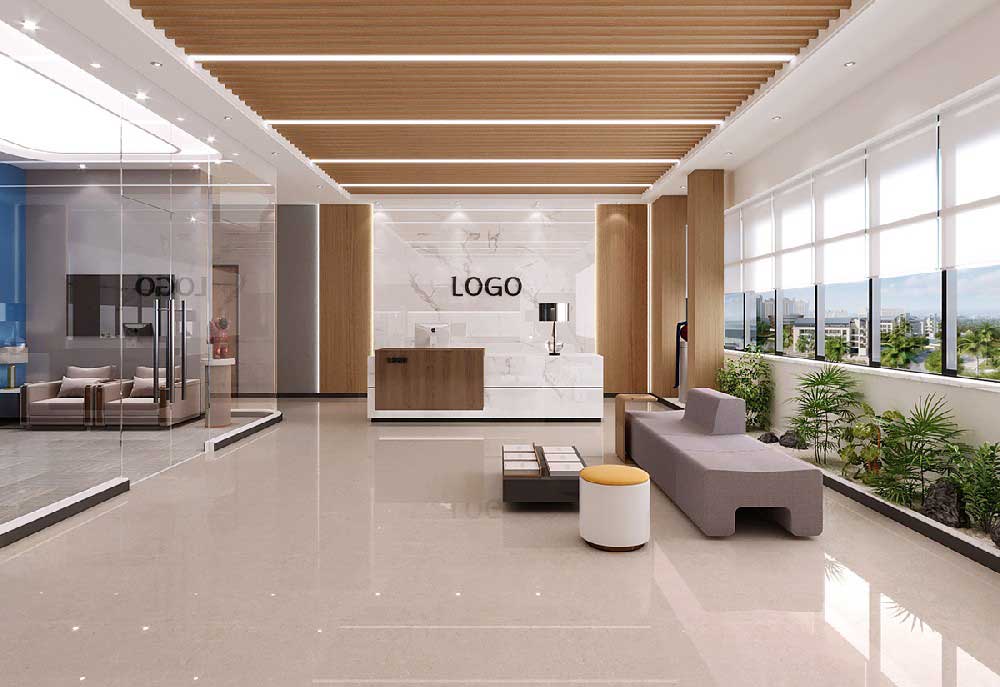 产业园800平米办公室装修设计案例欣赏