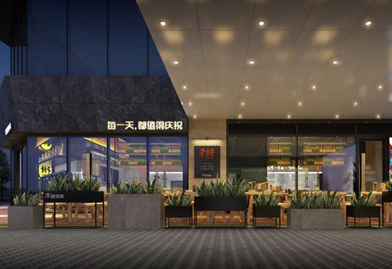 280m²郑州牛排餐厅设计效果图
