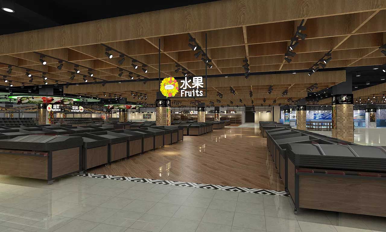 320平米生鲜超市装修设计效果图