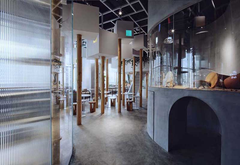 郑州300m²动物主题咖啡厅设计效果图