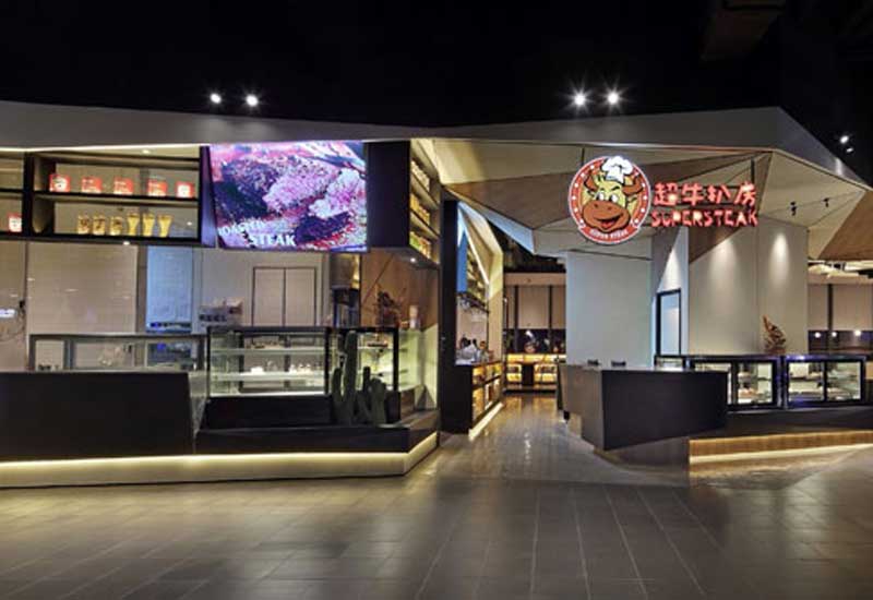 265m²郑州管城区西餐厅装修设计效果图