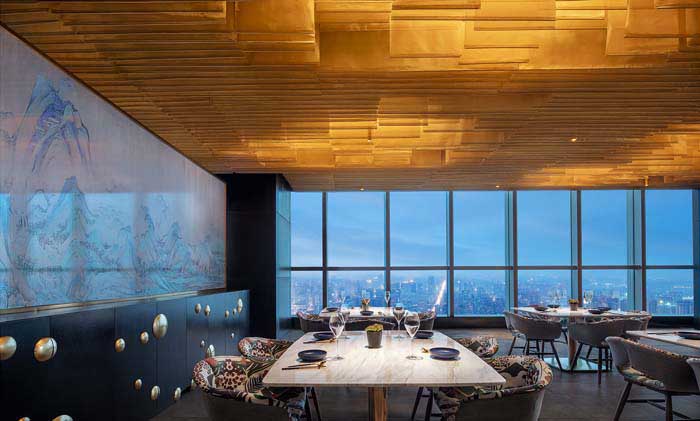 1200m²郑州西餐厅设计装修效果图