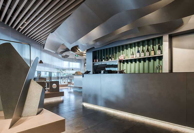 鹤壁240平米日料餐厅装修设计效果图