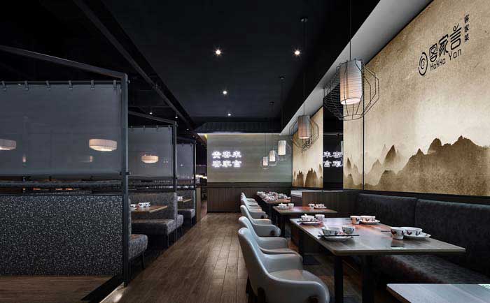 340平米郑州中餐厅装修效果图