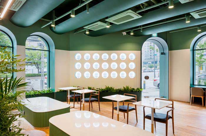 120平米郑州咖啡厅设计效果图