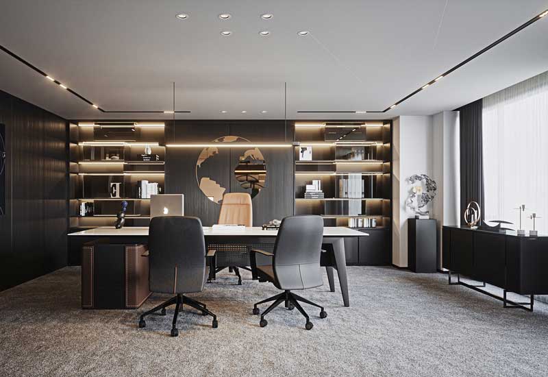 1100平米贸易公司办公室装修设计效果图
