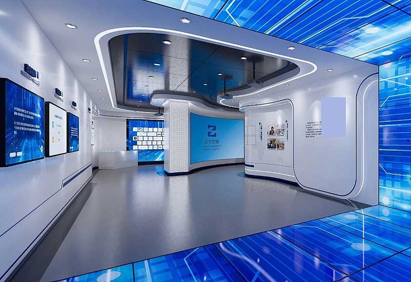 800平米郑州企业科技展厅设计效果图