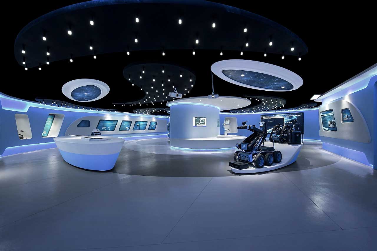 760平米郑州企业智慧科技展厅设计效果图