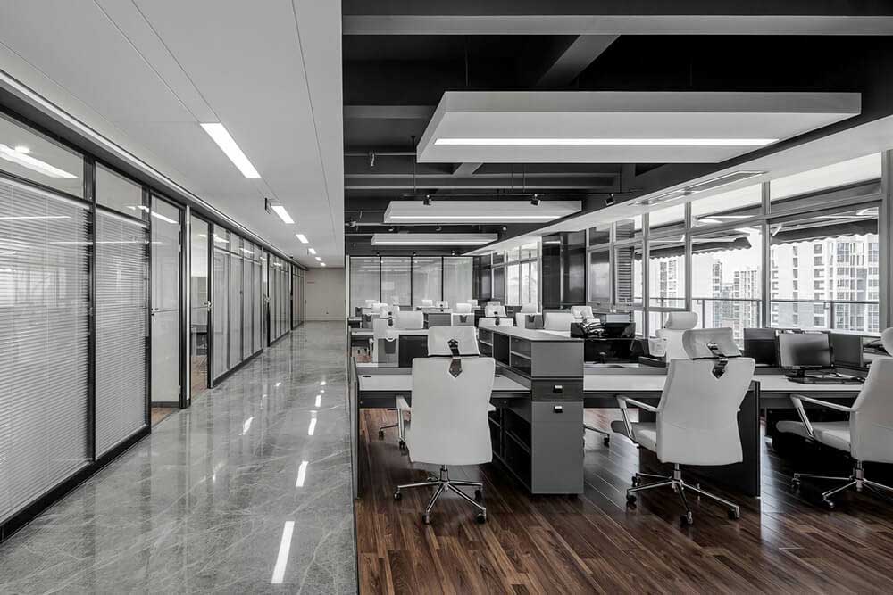 500平米办公室装修效果图-500平现代办公空间设计