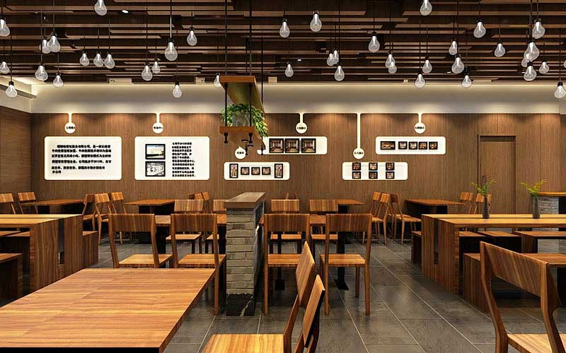 郑州餐饮空间设计-面馆装修设计效果图