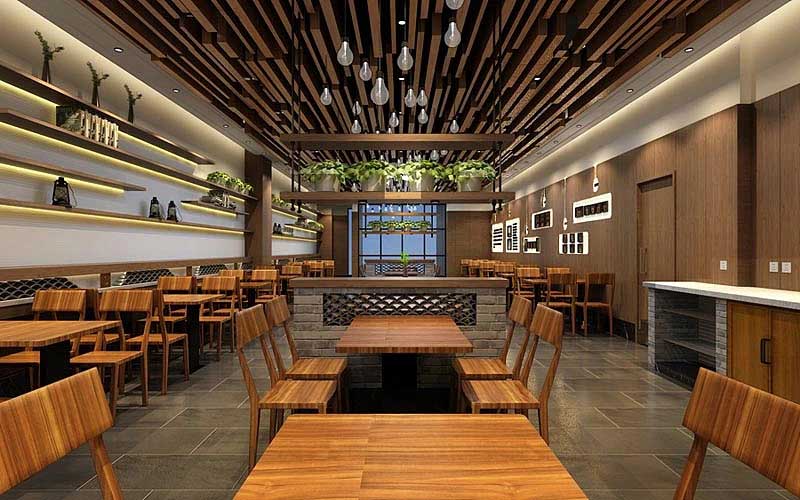 郑州餐饮空间设计-面馆装修设计效果图