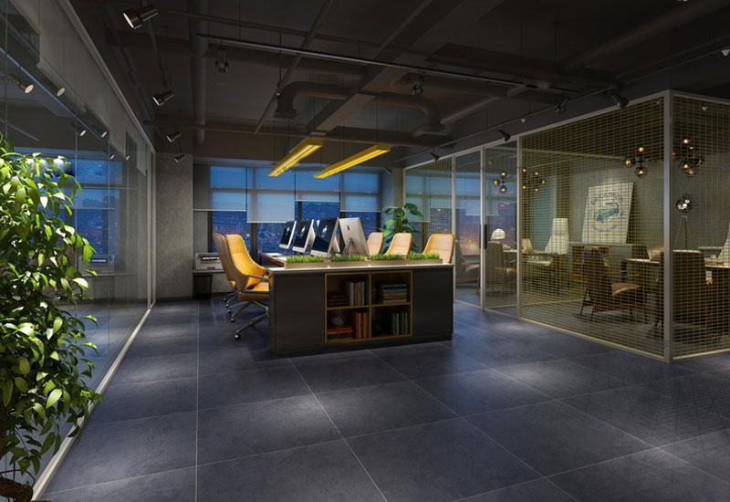 郑州办公室设计-工业风办公室设计效果图