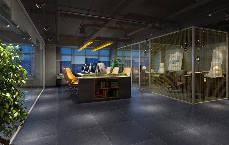 郑州办公室设计-工业风办公室设计效果图