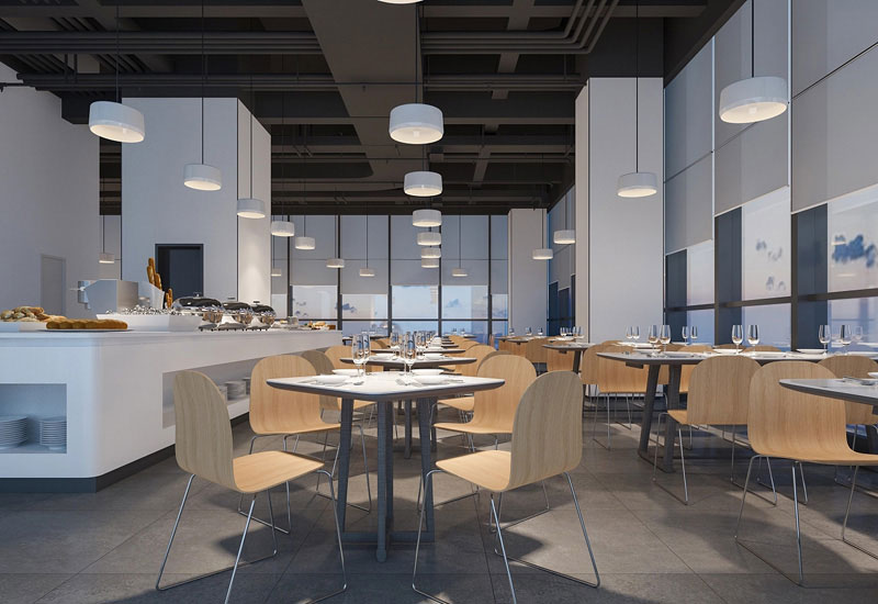 公司食堂装修设计-企业餐厅设计效果图