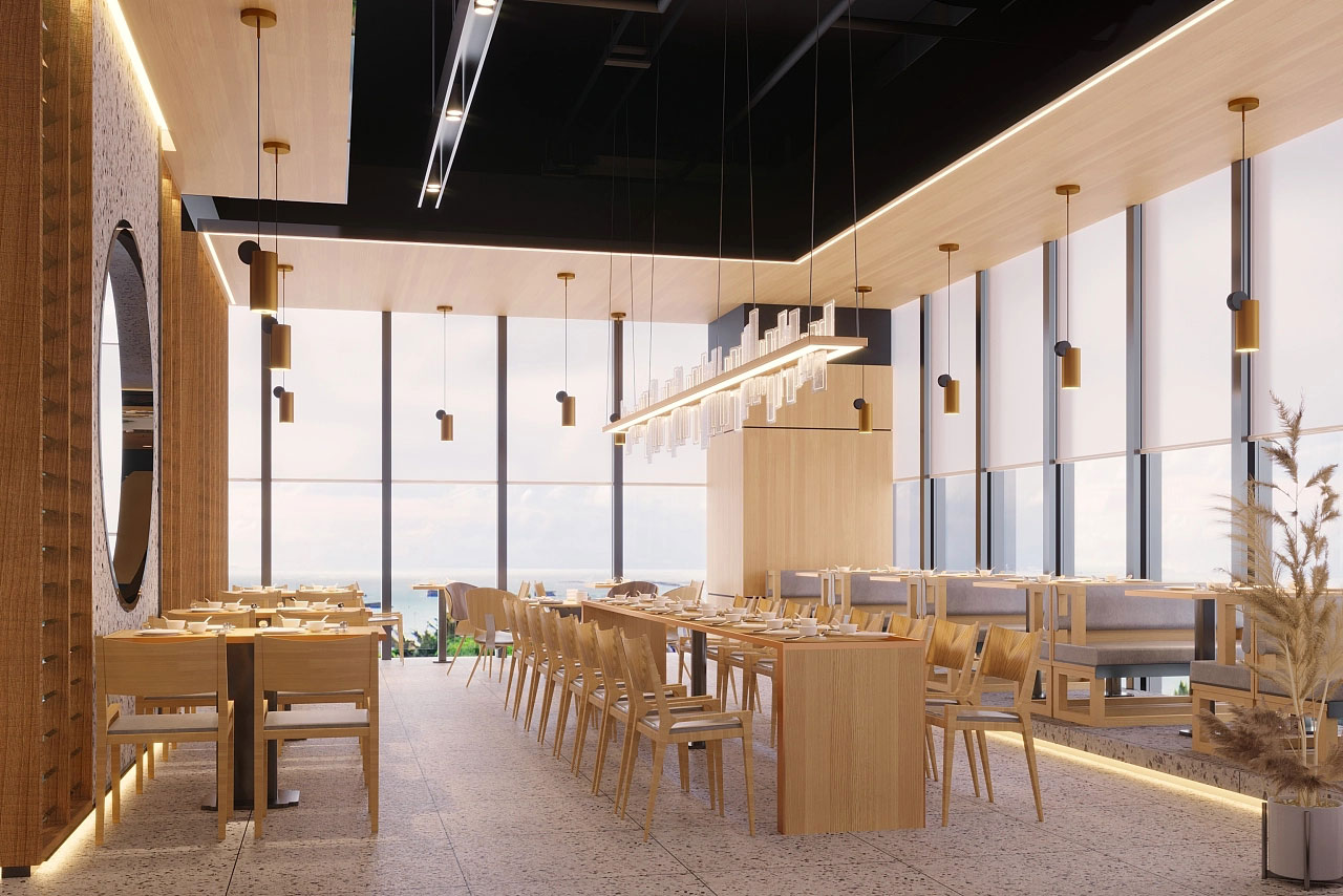 郑州企业员工餐厅设计效果图