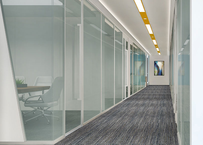650平米办公室装修设计布局效果图