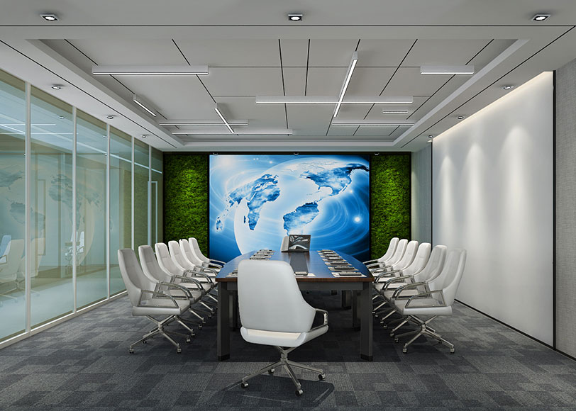 650平米办公室装修设计布局效果图
