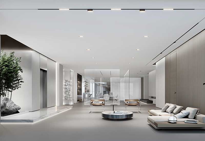 郑州咨询公司办公室装修设计:接待客户的舒适环境