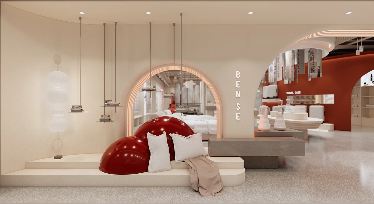 800平米郑州家纺店面装修设计效果图