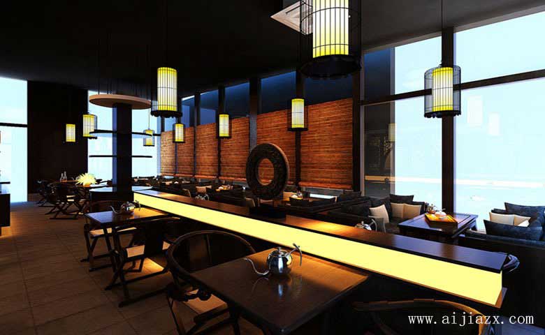 郑州复古主题的餐馆装修效果图