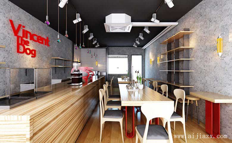 木质空间的简约风格餐馆装修效果图