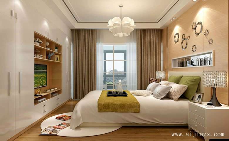   温馨舒适的现代风格大户型卧室装修效果图