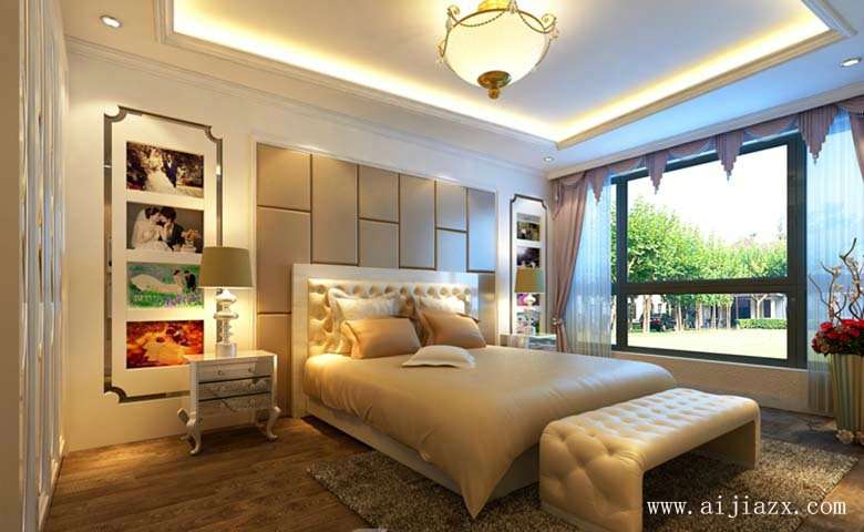 温馨宜人的欧式风格大户型卧室装修效果图