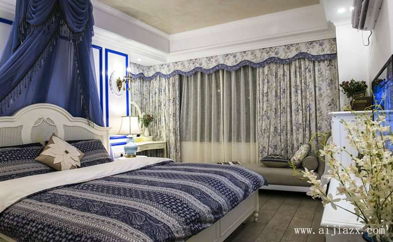 优美迷人的地中海风格卧室装修效果图