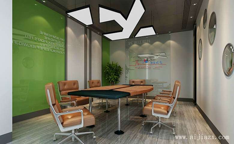 创意个性的办公室会议室装修效果图