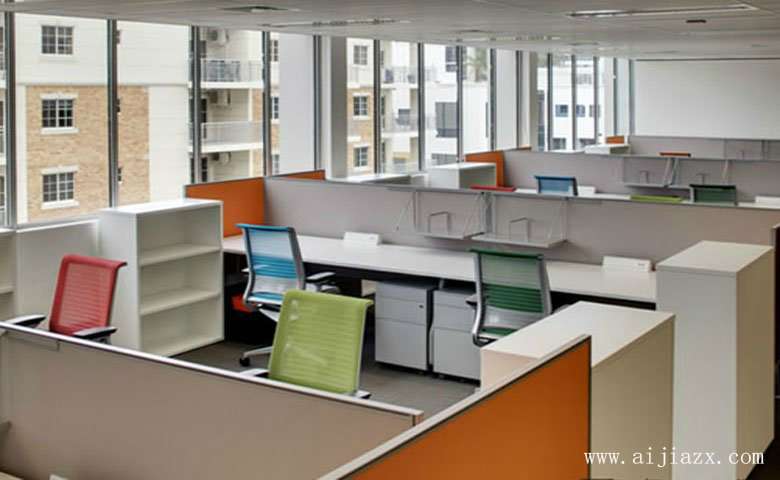 舒适开阔的现代简约风格办公室办公区装修效果图