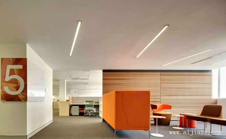 静谧自然的现代简约风格办公室休息区装修效果图