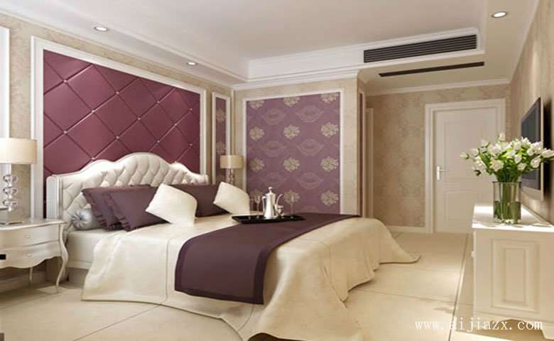 温馨浪漫的现代简约风格大户型卧室装修效果图