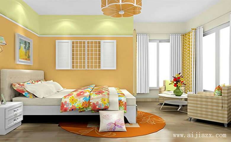 自然舒适的现代简约风格两居室主卧室装修效果图