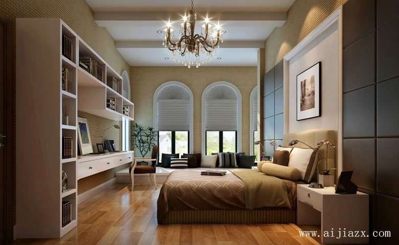 现代流行的280平米西班牙风格别墅次卧室装修效果图