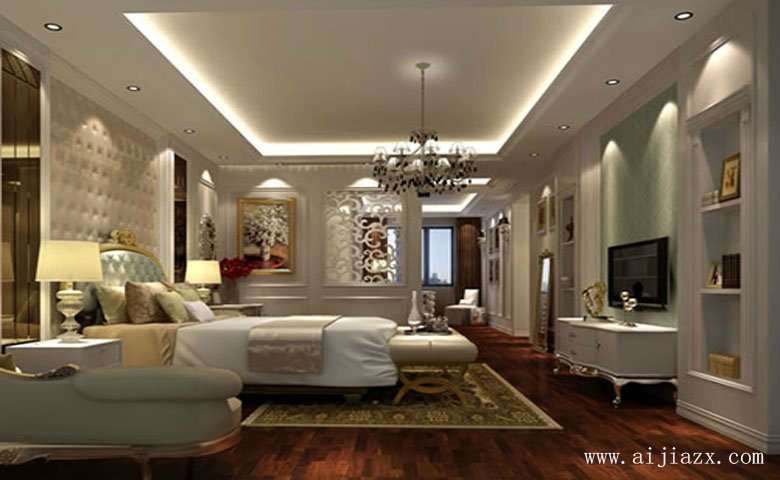 雍容奢华的340平米简约欧式风格双层别墅主卧室装修效果图