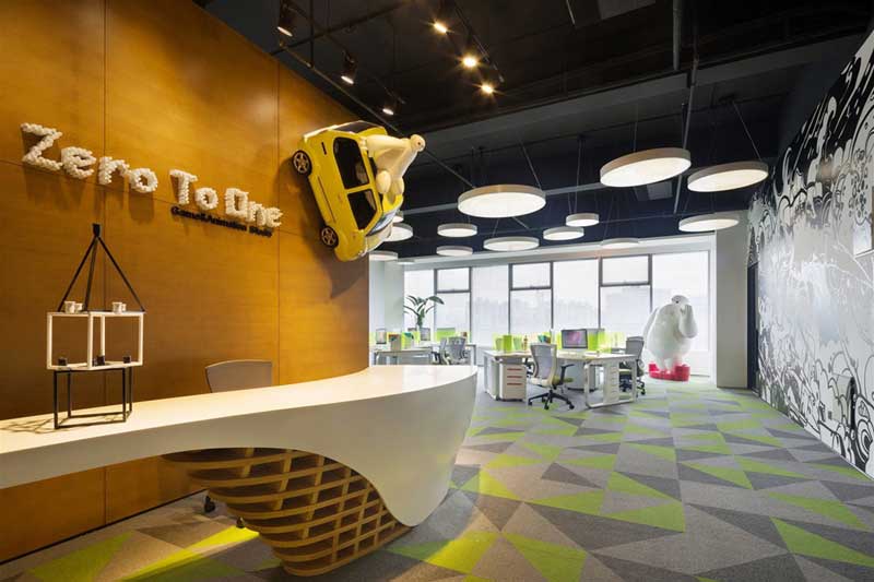 郑州现代办公室装修设计时色彩该怎样选择？